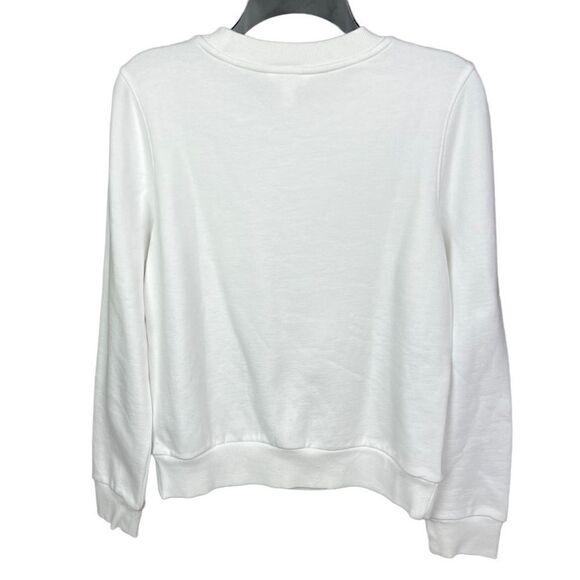 1901 Sweatshirt White New Years Glitter Pop Clink Fizz Silver Gold Bronze Small - Picture 2 of 10